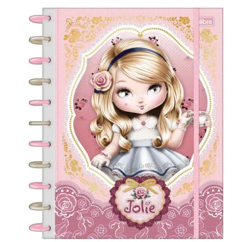 Caderno Tilidisco Jolie 10 matérias 160 Folhas  Tilibra