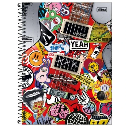 Caderno Univ. Cd 101 Hype 160 folhas - Tilibra