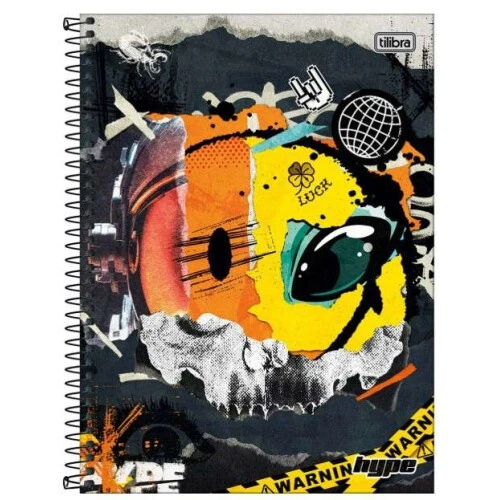 Caderno Univ. Cd 101 Hype 160 folhas - Tilibra