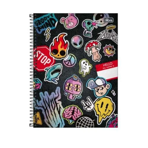 Caderno Univ. Cd 101 Hype 160 folhas - Tilibra