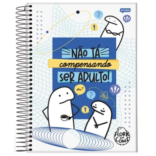Caderno Univ. Cd 11 Flork 80 Folhas - Jandaia Caderno Univ. Cd 11 Flork 80 Folhas - Jandaia