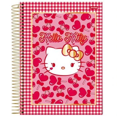 Caderno Univ. Cd 11 Hallo Kitty 80 Folhas - Jandaia Caderno Univ. Cd 11 Hallo Kitty 80 Folhas - Jandaia
