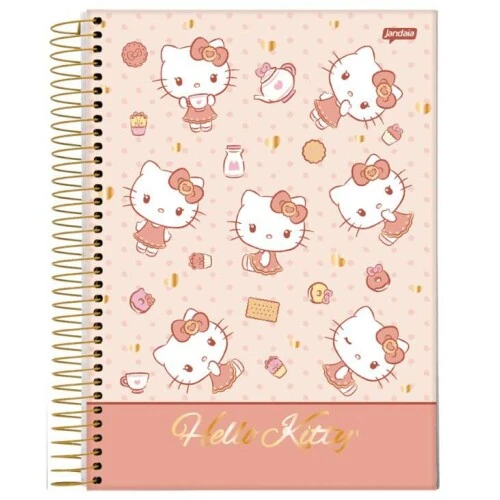 Caderno Univ. Cd 11 Hallo Kitty 80 Folhas - Jandaia Caderno Univ. Cd 11 Hallo Kitty 80 Folhas - Jandaia