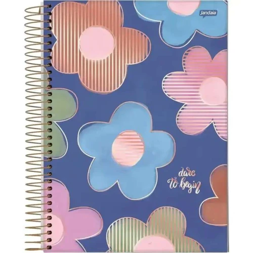 Caderno Univ. Cd 11 La Creme 80 Folhas - Jandaia Caderno Univ. Cd 11 La Creme 80 Folhas - Jandaia