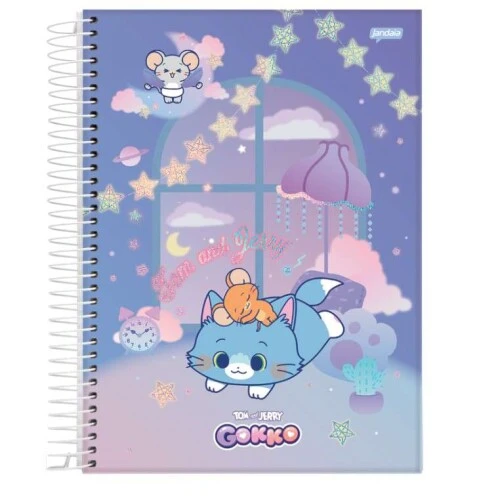 Caderno Univ. Cd 1M Gokko 80 Folhas - Jandaia