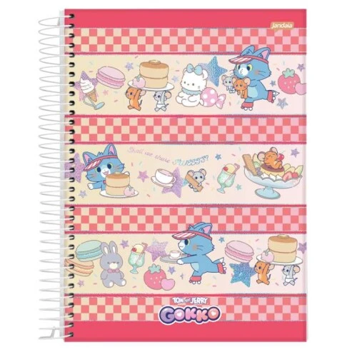 Caderno Univ. Cd 1M Gokko 80 Folhas - Jandaia