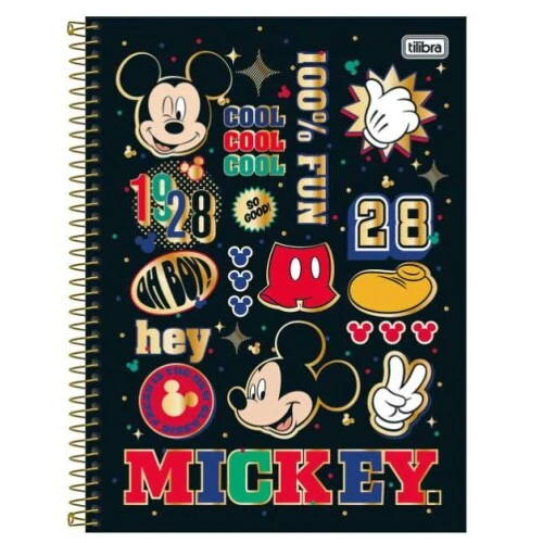 Caderno Univ. Cd Mickey 1 matéria 80 Folhas - Tilibra