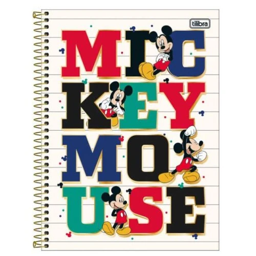 Caderno Univ. Cd Mickey 1 matéria 80 Folhas - Tilibra