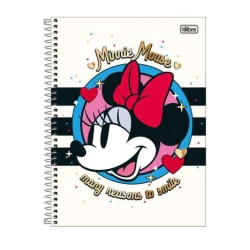 Caderno Univ. Cd Minnie 1 matéria 80 Folhas - Tilibra