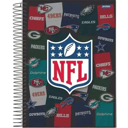 Caderno Univ. Nfl 1 Materia CD 80 Folhas - Jandaia