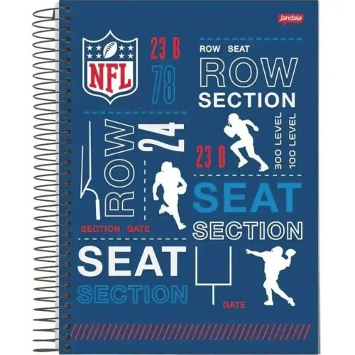 Caderno Univ. Nfl 1 Materia CD 80 Folhas - Jandaia