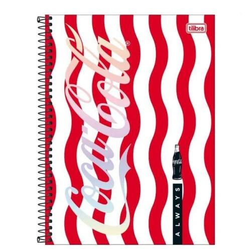 Caderno Universitário 1 Matéria Connect Coca-Cola 80 Folhas - São Domingos Caderno Universitário 1 Matéria Connect Coca-Cola 80 Folhas - São Domingos