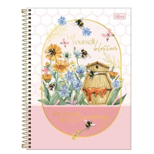 Caderno Universitário 1 Matéria Honey Bee 80 folhas - Tilibra Caderno Universitário 1 Matéria Honey Bee 80 folhas - Tilibra