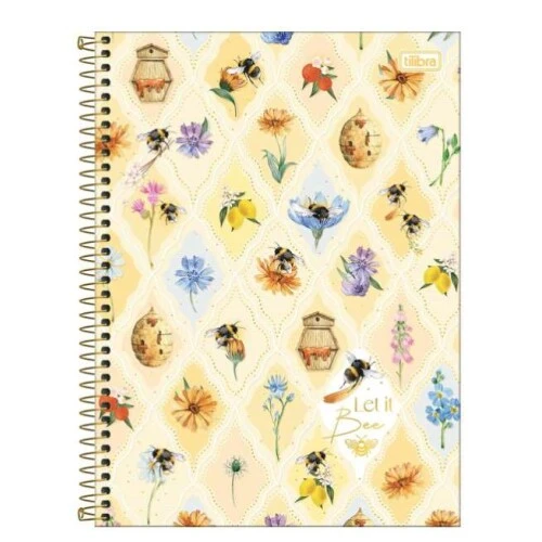 Caderno Universitário 1 Matéria Honey Bee 80 folhas - Tilibra Caderno Universitário 1 Matéria Honey Bee 80 folhas - Tilibra