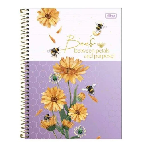 Caderno Universitário 1 Matéria Honey Bee 80 folhas - Tilibra Caderno Universitário 1 Matéria Honey Bee 80 folhas - Tilibra