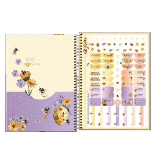 Caderno Universitário 1 Matéria Honey Bee 80 folhas - Tilibra Caderno Universitário 1 Matéria Honey Bee 80 folhas - Tilibra