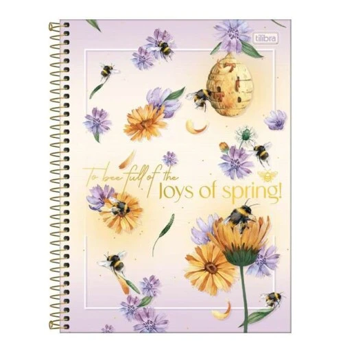 Caderno Universitário 1 Matéria Honey Bee 80 folhas - Tilibra Caderno Universitário 1 Matéria Honey Bee 80 folhas - Tilibra