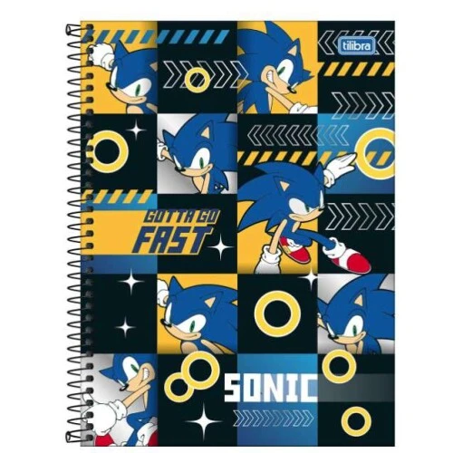 Caderno Universitário 1 Matéria Sonic 80 Folhas Tilibra Caderno Universitário 1 Matéria Sonic 80 Folhas Tilibra