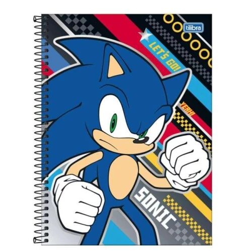 Caderno Universitário 1 Matéria Sonic 80 Folhas Tilibra Caderno Universitário 1 Matéria Sonic 80 Folhas Tilibra