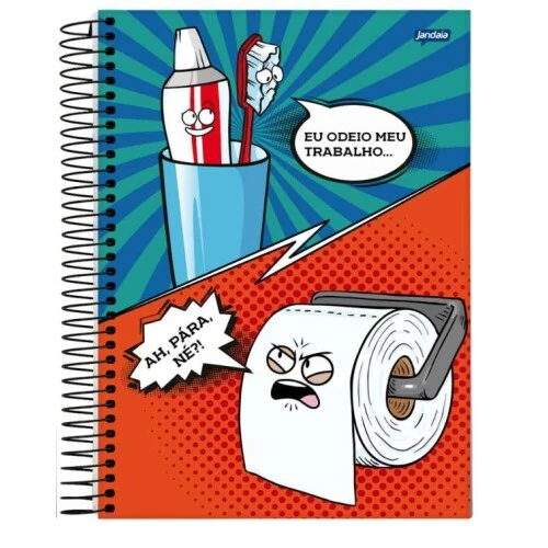 Caderno Universitário 1 matéria Insano 80 folhas - Jandaia Caderno Universitário 1 matéria Insano 80 folhas - Jandaia