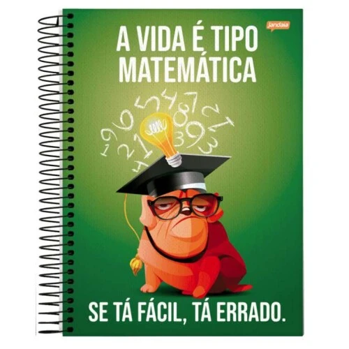 Caderno Universitário 1 matéria Insano 80 folhas - Jandaia Caderno Universitário 1 matéria Insano 80 folhas - Jandaia