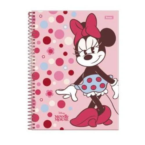Caderno Universitário 1 matéria Minnie Mouse 80 Folhas - Foroni