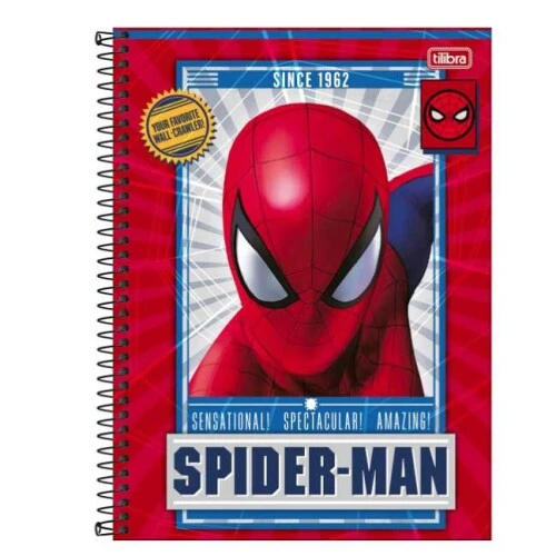 Caderno Universitário 1 matéria Spider-Man 80 Folhas - Foroni