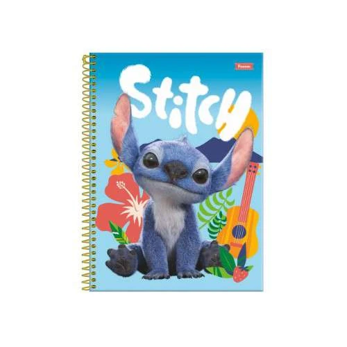 Caderno Universitário 1 materia stitch 80 Folhas - Foroni