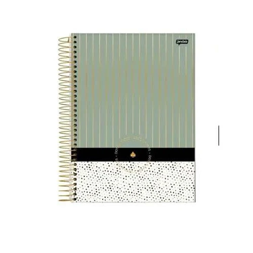 Caderno Universitário 10 Matérias Dots & Spots 160 Folhas - Jandaia