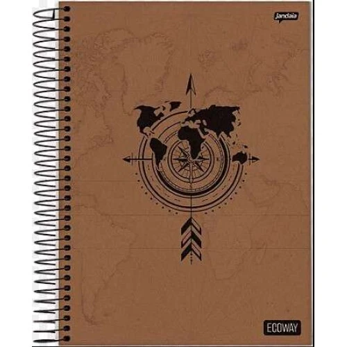 Caderno Espiral EcoWay 1 matéria 80 Folhas - Jandaia