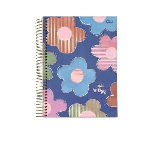 Caderno Universitário 10 Matérias La Creme 160 Folhas - Jandaia Caderno Universitário 10 Matérias La Creme 160 Folhas - Jandaia