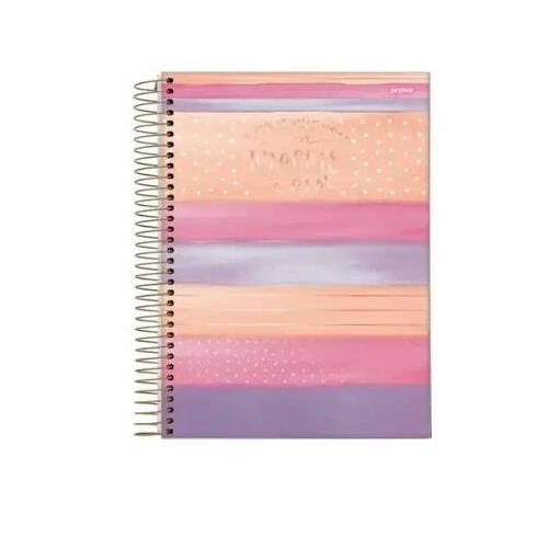 Caderno Universitário 10 Matérias La Creme 160 Folhas - Jandaia Caderno Universitário 10 Matérias La Creme 160 Folhas - Jandaia