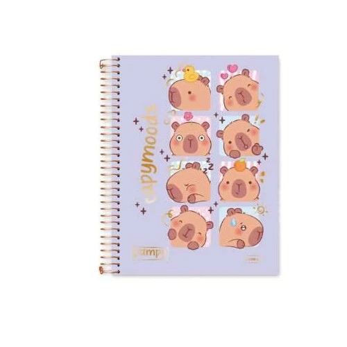 Caderno Universitário 10 Matérias Pampy Capiv 160 Folhas - Cadersil Capiviara