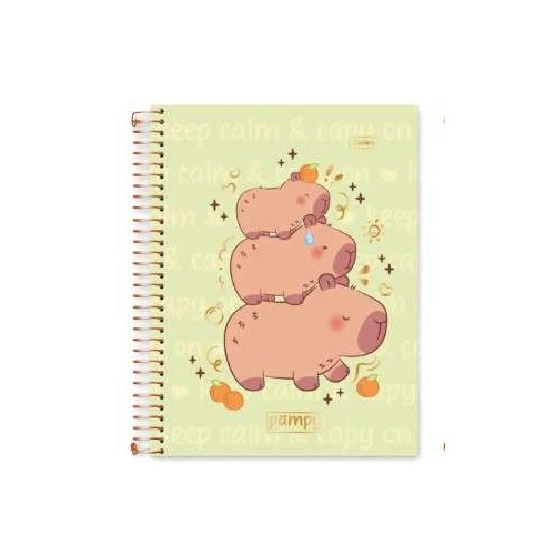 Caderno Universitário 10 Matérias Pampy Capiv 160 Folhas - Cadersil Capiviara