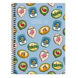 Caderno Universitário 10 matéria Among US 160 Folhas  Foroni