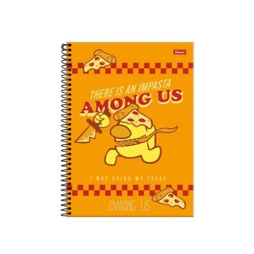 Caderno Universitário 10 matéria Among US 160 Folhas  Foroni