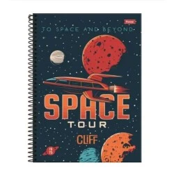 Caderno Universitário 10 matéria Cliff 160 Folhas  Foroni