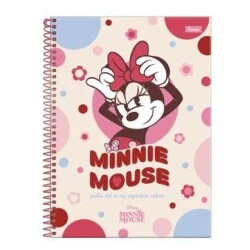 Caderno Universitário 10 matéria Minnie Mouse 160 Folhas  Foroni