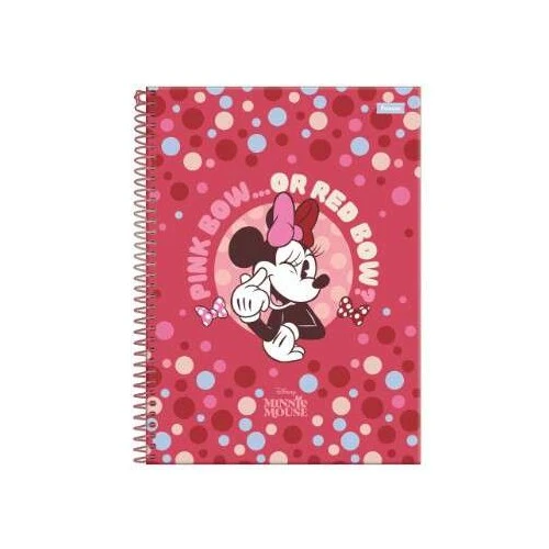Caderno Universitário 10 matéria Minnie Mouse 160 Folhas Foroni Caderno Universitário 10 matéria Minnie Mouse 160 Folhas Foroni