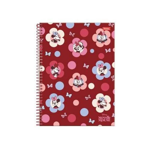 Caderno Universitário 10 matéria Minnie Mouse 160 Folhas Foroni Caderno Universitário 10 matéria Minnie Mouse 160 Folhas Foroni