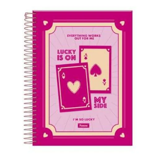 Caderno Universitário 101 Pink Power 160 Folhas - Foroni