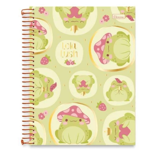 Caderno Universitário 101 Lola Lush 160 Folhas - Cadersil