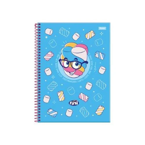 Caderno Universitário 10 Matérias Fini Grande 160 Folhas  Foroni