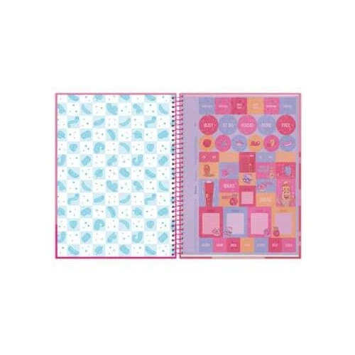 Caderno Universitário 10 Matérias Fini Grande 160 Folhas  Foroni