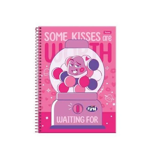 Caderno Universitário 10 Matérias Fini Grande 160 Folhas  Foroni