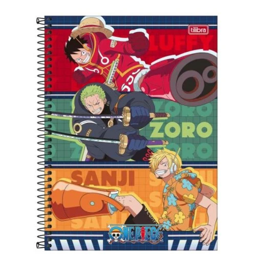 Caderno Universitário 101 One Piece 160 folhas Caderno Universitário 101 One Piece 160 folhas