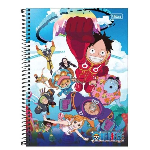 Caderno Universitário 101 One Piece 160 folhas Caderno Universitário 101 One Piece 160 folhas
