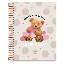 Caderno Universitário 101 Plush Pals 160 Folhas - Cadersil