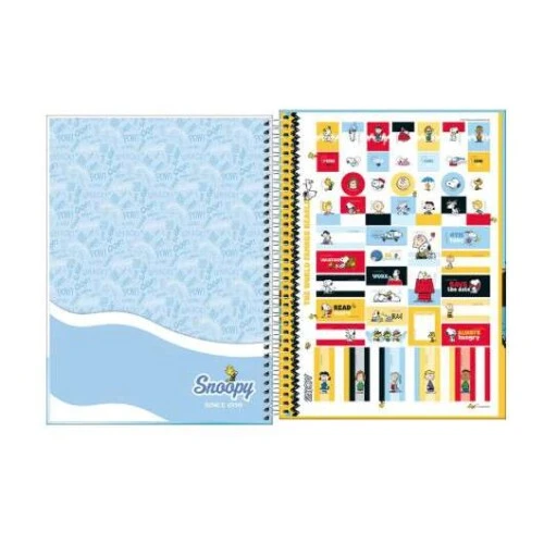 Caderno Universitário 101 Snoopy 160 folhas - Tilibra Caderno Universitário 101 Snoopy 160 folhas - Tilibra