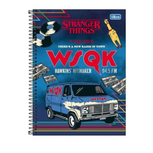 Caderno Universitário 101 Stranger Things 160 folhas Caderno Universitário 101 Stranger Things 160 folhas